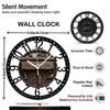 25cm Round Iron Clock that Projects the Time onto a Wall or Ceiling