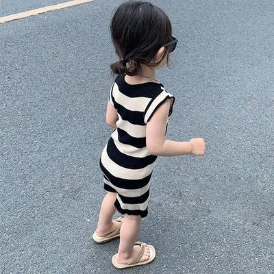 Summer Striped Girl Dresses Casual Princess Dresses Children's Clothing Baby Kids Clothes Vestidos Kids Dresses for Girls