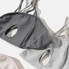 Soft Ice Silk Face Guard, Full Face Protection Face Shield, Breathable Holes Facekini with Elastic Ear Loop for Outdoor Activities Eye Forehead Neck