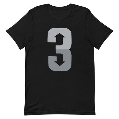 3 Up 3 Down Baseball Softball Black Tee Shirt Travel Ball Unisex T-shirt