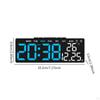 Desk Clock Displaying Date, Time, and Temperature Features