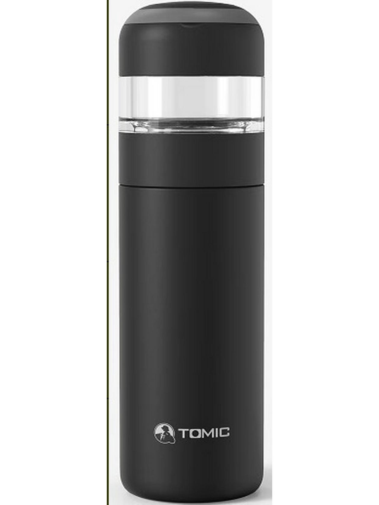 TOMIC Insulated Ceramic Tea Infuser Mug