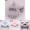 Eye-catching Candy Color Omg Letters Bow Headband Coral Fleece For All-day Comfort