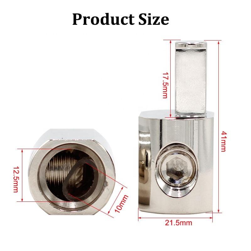 Hight Quality 2 Stinger Power Ground Wire Reducer 0 To 4 Gauge Pin Amplifier Connection