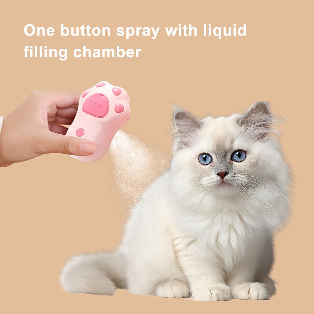 Steam Cat Brush, Cat And Dog Pet Spray Massage And Grooming Three-in-one Pet Supplies