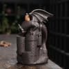 Purple Sand Dragon Inverted Incense Burner Creative Ceramic Castle Winged Dragon Inverted Smoke Incense Burner Ornaments Crafts