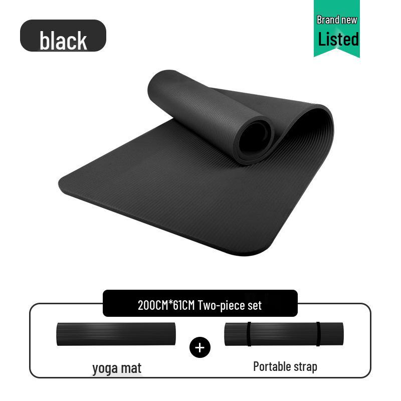 Men's Non-slip Beginner Yoga Mat - Thick, Wide, Long for Home Fitness