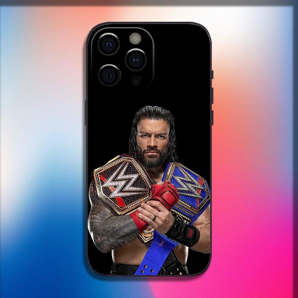 

R-Roman R-Reigns wrestler Phone Case For iPhone 16,15,14,13,12,11,Pro,X,XS,Max,XR,Plus,Mini Soft Black Cover iPhone13mini