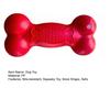 Squeaky Bone Dog Toy Bite-Resistant Interactive Chew Toy Textured Teeth Cleaning Toy for Large Medium Small Dogs Puppy Teething