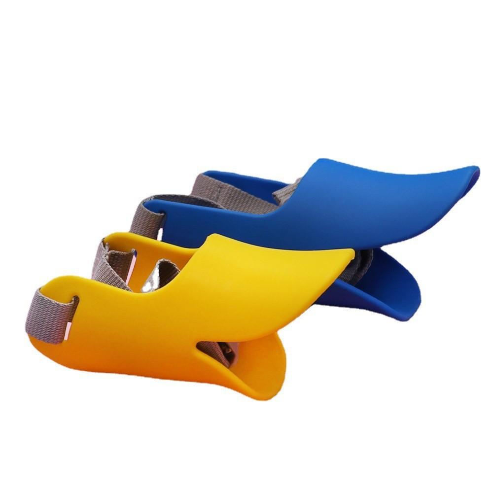 Dog mouth cover, pet duckbill cover, silicone, anti bite, anti barking, anti eating, dog walking mask