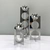 Simple Modern Geometric Three-dimensional Metal Entrance Hall Decoration Concentric Bracket Ball Ornaments Study Room Sample Tabletop Furnishings