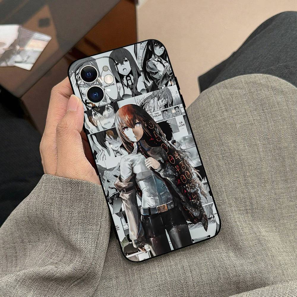 Steins;Gate Phone Case Black Phone Case For IPhone 17/16/15/13/14 Pro Max/ 11Plus/X/Xr/Xs Max 13mini