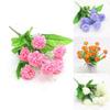 Elegant 9 Heads Artificial Carnation Silk Flowers Bouquet For Home And Wedding Decor
