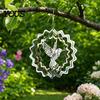 Outdoor Bird Scarer Stainless Steel Reflective Wind Spinners, Garden Decor, Sparkly Spinner, Devices Deterrent to Repellent Pendant Scare Birds