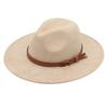 Stage Play Cowboy Big Brim Jazz Hat Imitation Suede Felt Hat Drama Performance Yellow Velvet Hat With Accessories