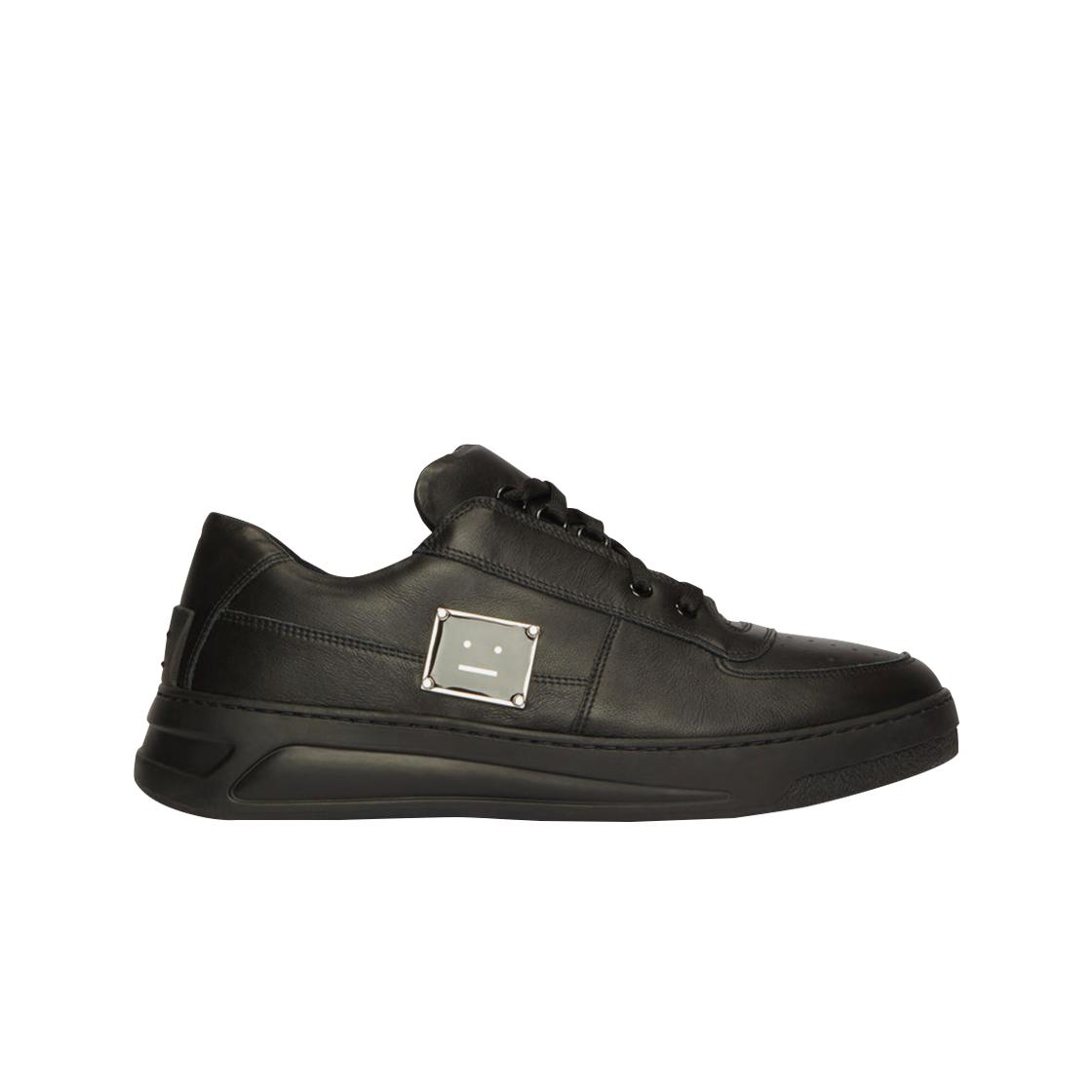 

Acne Studios Perey Lace Up Face Plaque Sneakers Black EU 41
