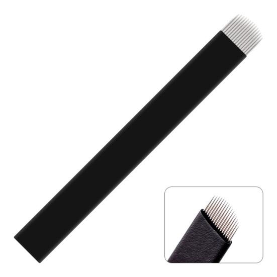 Aiguille de microblading extrêmement fine 0,18 mm jetable à usage unique pour maquillage permanent des sourcils et tatouage, lame pour usage personnel