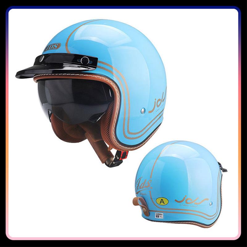 Classic Jet Helmets DOT Approved Open Face Helmets for Motorcycle Moped Scooter Cafe Racer Retro Vintage 3/4 Open Half Helmet