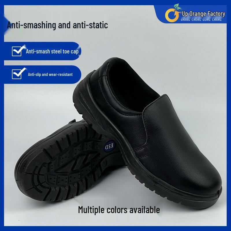 

Сині антистатичні черевики з металевим підноском для чистих приміщень, з ПУ підошвою, стійкою до ковзання