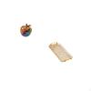 Nordic Graffiti Statue Dessert Plate Coffee Table Tray with Handle Serving for Dining Room Home