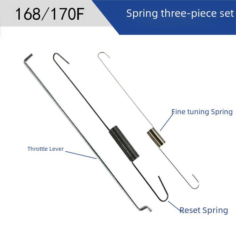 168 Sada pružin pro benzínový motor: 170 Tažná tyč/Reset/Jemné nastavení pro 188 kultivátor a 190 vodní čerpadlo