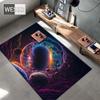 3D-tepper til barneroms universet teppe planet svart hull ytre rom teppe for gutter tilpasset teppe badematte 3D
