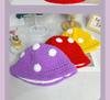 Charming Cartoon Crochet Mushroom Beanie - Cozy, Thick Knit Fisherman Hat for Autumn and Winter.