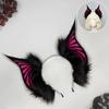 Gothic Bat Creature Ears Headpiece Cosplay Plush Hair Hoop Props For Role Play And Costume Event LARP