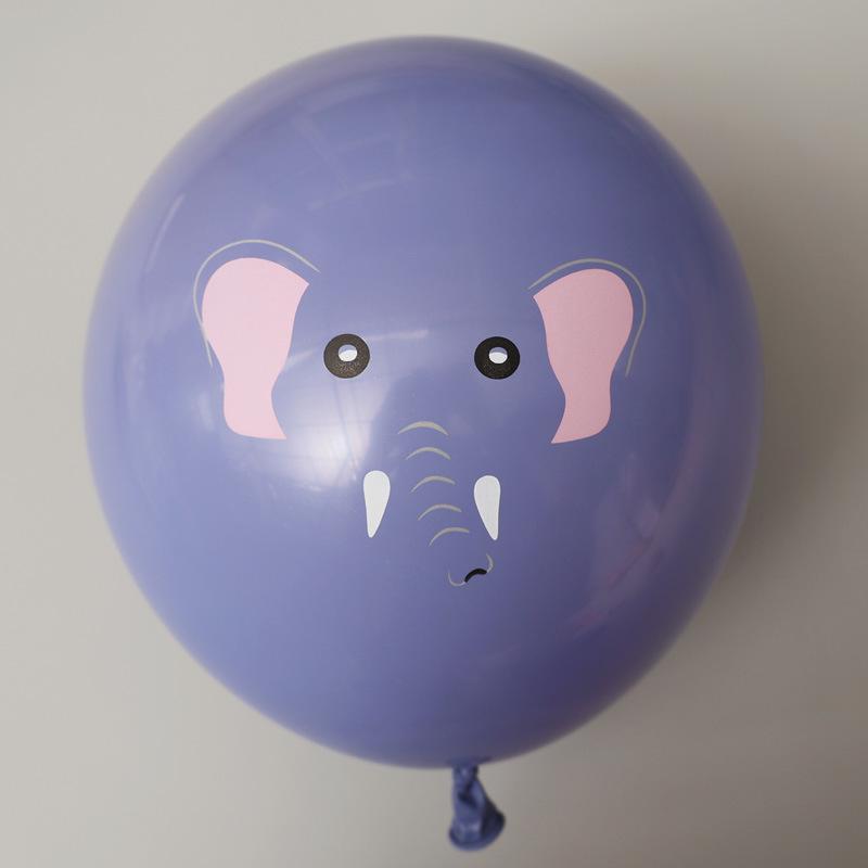 Balões de Látex Espessos com Tema de Animais da Selva para Decorações de Festa de Aniversário Infantil