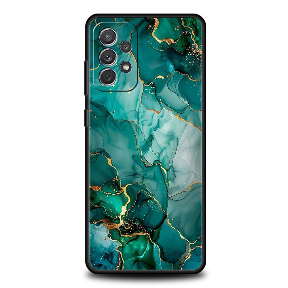 Phone Case For Samsung Galaxy A15 A13 A51 A71 A41 A31 A21S A03S A05 A35 A55 A23 A25 A33 A53 A73 5G Cover Fashion Marble Pattern