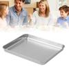 Stainless Steel Bread Tray Innovative Rectangular Barbecue Tray Thickened Baking Steam Tray Small