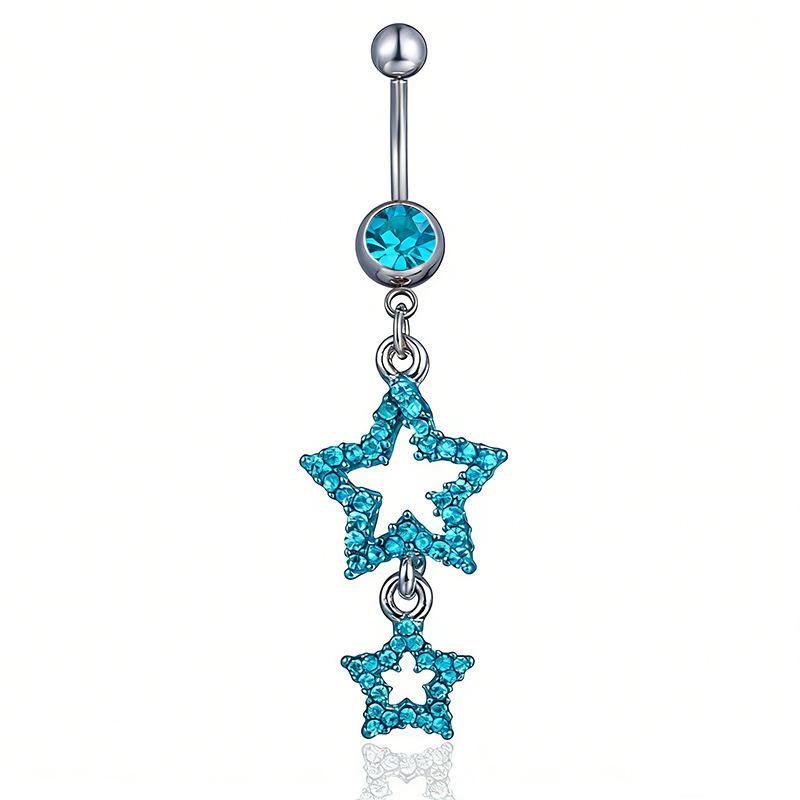 Schmetterling Kristall Hänge Bauchnabelring Edelstahl Bauchnabelpiercing Schmuck Für Frauen Sommer Strand