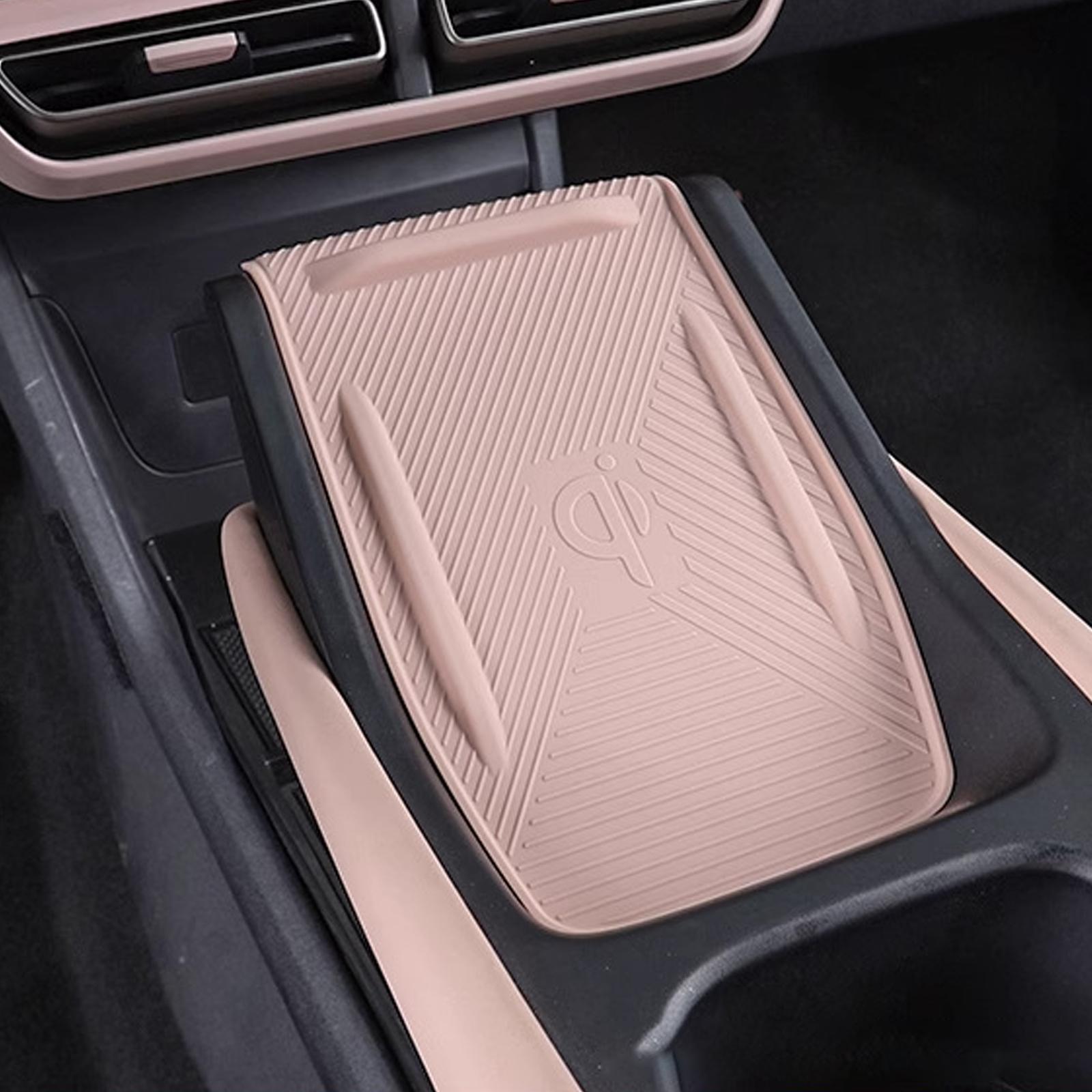 

Беспроводная зарядка противоскользящая накладка для BYD Seagull моющаяся силиконовая защитная накладка на центральную консоль аксессуары для салона автомобиля розовый