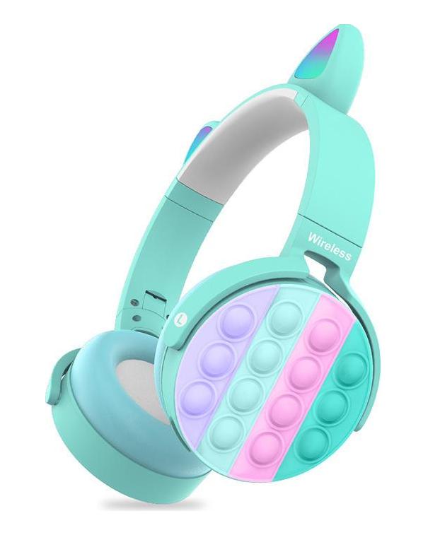 VAOLRO Wireless Headphone Car Ear Children Headset Quality Sounds With Microphone Portable Foldable Bluetooth Earphones For All Smartphones