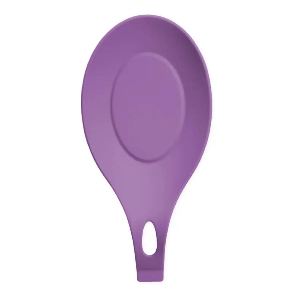 Racks Holders Spoon Holder Stretchy Anti-slid Base Silicone Practical Heat-resistant Spoon Mat Kitchen Storage Organization