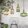 Nordic Restaurant Colorfull Glass Pendant Lights Creative Living Room Lamp Simple Bedside Lamp LED E27 Hanging Loft Lighting