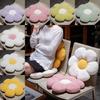 Flower Seat Cushion For Bedroom Home Office Plush Short Pile Pp Cotton Decor