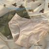 Women's Spring and Summer Sexy Ice Silk 5A Antibacterial No Trace Breathable Comfortable Mid-waisted Briefs