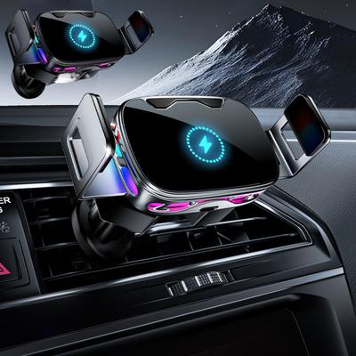 Držák na telefon do auta s bezdrátovým nabíjením a podporou navigace, Auto příslušenství, Vestavěná a uzamykací funkce