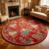 Flower Pattern Carpets for Living Room French Style Bedroom Decor Round Carpet Fluffy Soft Lounge Floor Mat Home Thick Plush Rug