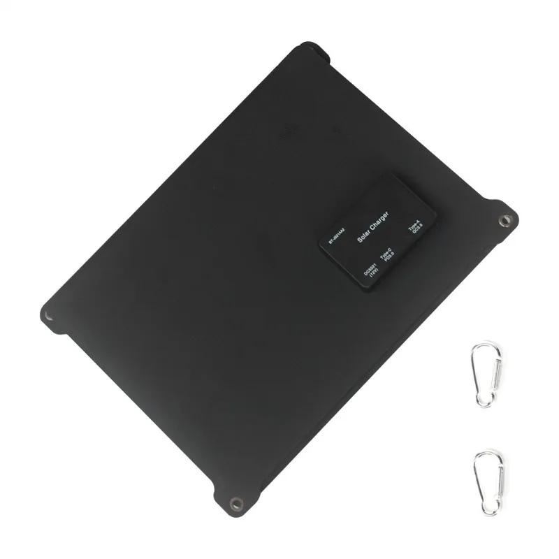 

100W Foldable Solar Panel USB DC Type-C Output Power Bank Charger for Mobile Phone Outdoor Camping Emergency Solar Charging чорний