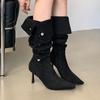 Fashion High Heels Women High Boots Pointed Toe Dress Fashion Shoes Designer Pumps Woman Winter 2025 Elegant Luxury New Botas De Mujer