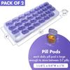 UNTIOR Dispenser Container Box Holder Organizer Weekly 31 Grids Monthly Pill Box Removable Keyboard Shape Medicine Pill Case