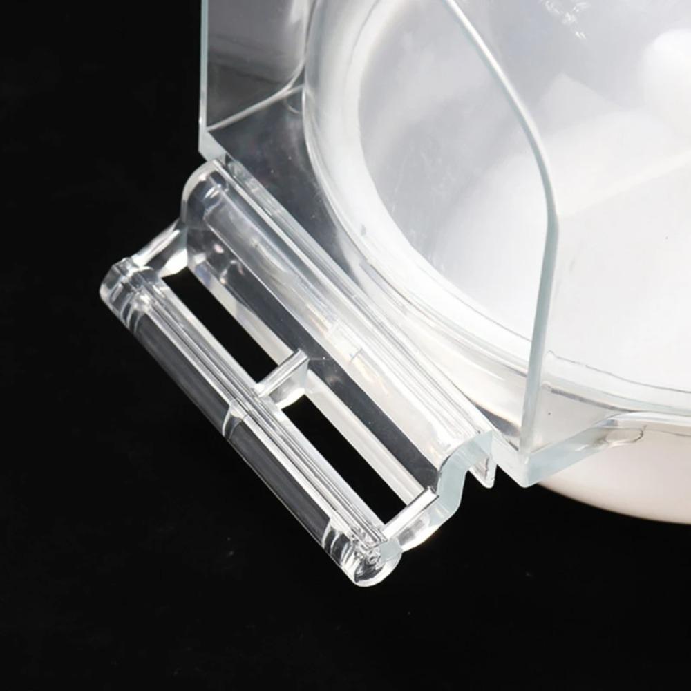 Transparenter Vogelbadkäfig zum Aufhängen, durchsichtige Badezuberbox, Duschbox, Papageienbadewanne, Garten