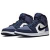 Air Jordan 1 Mid Sanded Purple Unisex Sneakers Obsidian Sanded-Purple-White 554724-445