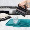 Silicone Dish Drying Mat Drain Pad Kitchen Pans Tableware Coaster Eco-Friendly Drainer Mat For Home Kitchen Tableware