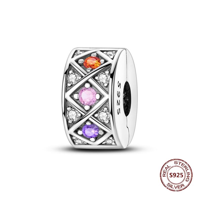 Copper Buckle Copper Charm Blue Star Moon Bead Butterfly Suitable For Original Bracelet Zircon Fine Diy Jewelry