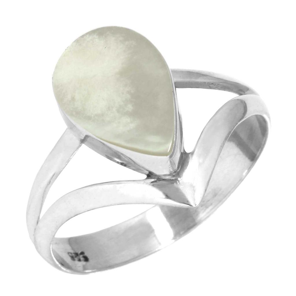 Anello in Argento Sterling 925 Donna Pietra Preziosa Gioiello Fatto a Mano Regalo Festa dell'Amicizia Blu Verde Viola Rame Turchese Perla Lapislazzuli Madreperla Dichiarazione