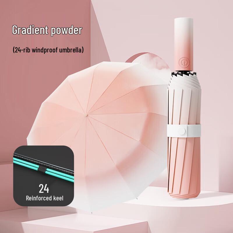 

Hongye Fully Automatic Reinforced Tri-fold UV Protection Umbrella