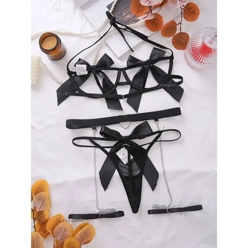 Sexy Lingerie Woman Lace Transparent Underwear Brief Sets Delicate Bra Kit Push Up Breves Sets Sexy Erotic Bras Lingerie Set